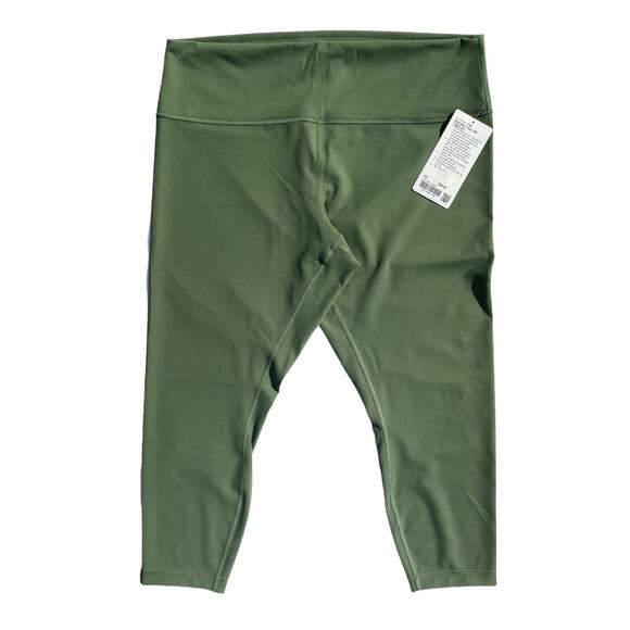 Lululemon Wunder Train Leggings High Rise Tight 25" Green Twill Size 20 - Picture 4 of 11